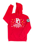 "CHEIF CHEIF " Red Hoodie w/ White and Gold Logo