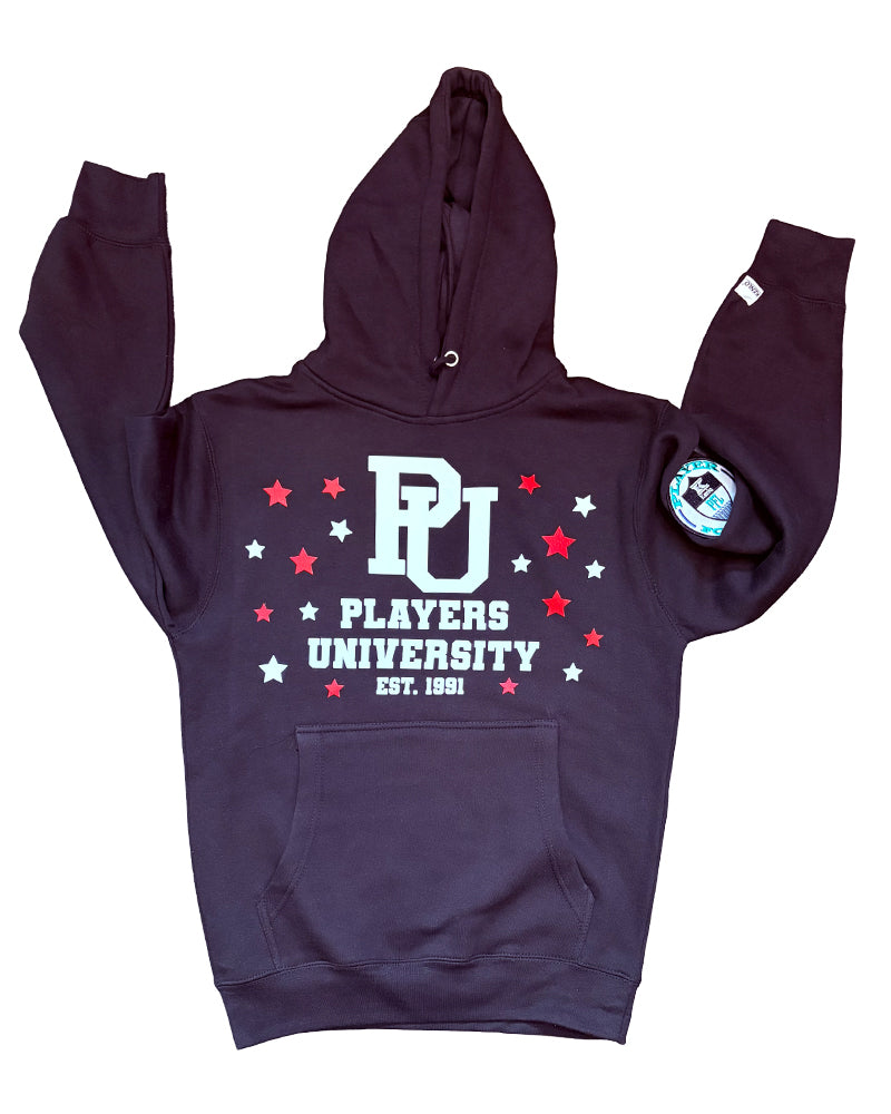 "DIRTY BREEZY'S" Black Hoodie w/ White and Red Logo.