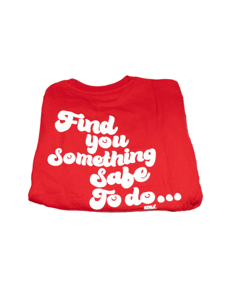 WOMEN'S DON'T PLAY RED CREWNECK SWEATSHIRT