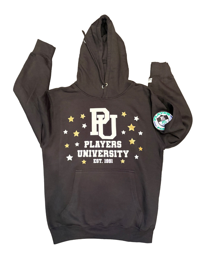 "NEW O LEAN " Black Hoodie w/ White and Gold Logo