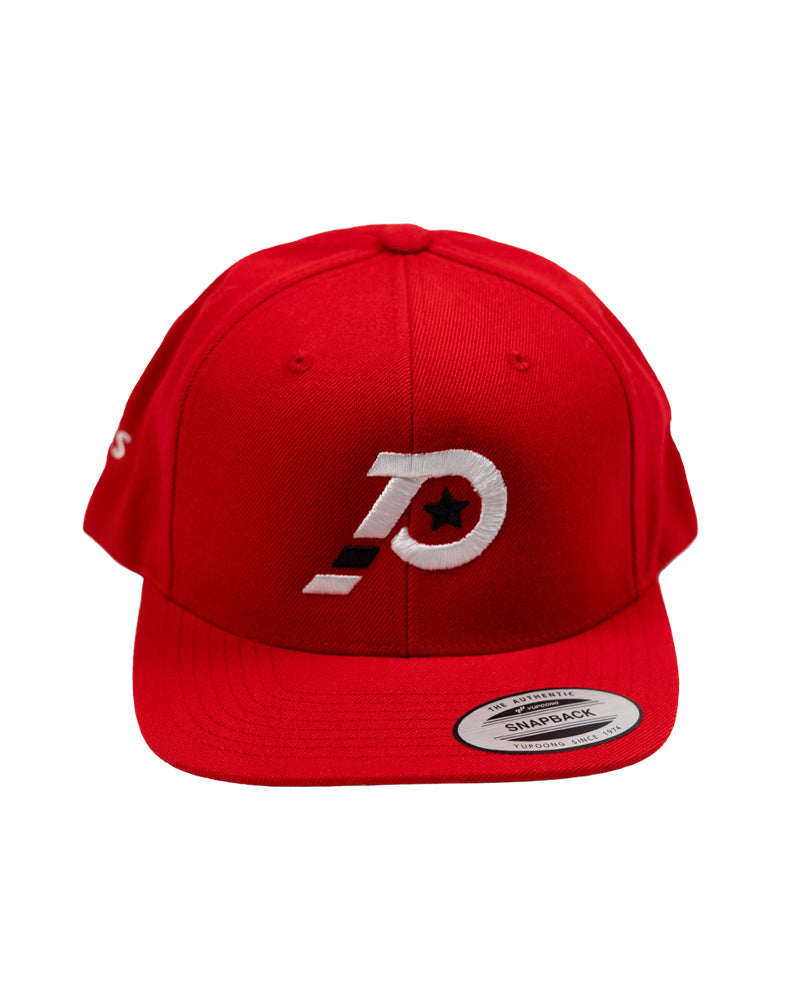 PLAYERS UNIVERSITY "P STAR" RED SNAP BACK