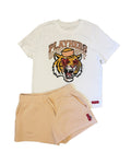 PLAYHERS UNIVERSITY "EYE OF THE TIGER" BLUSH PINK SHORT SET