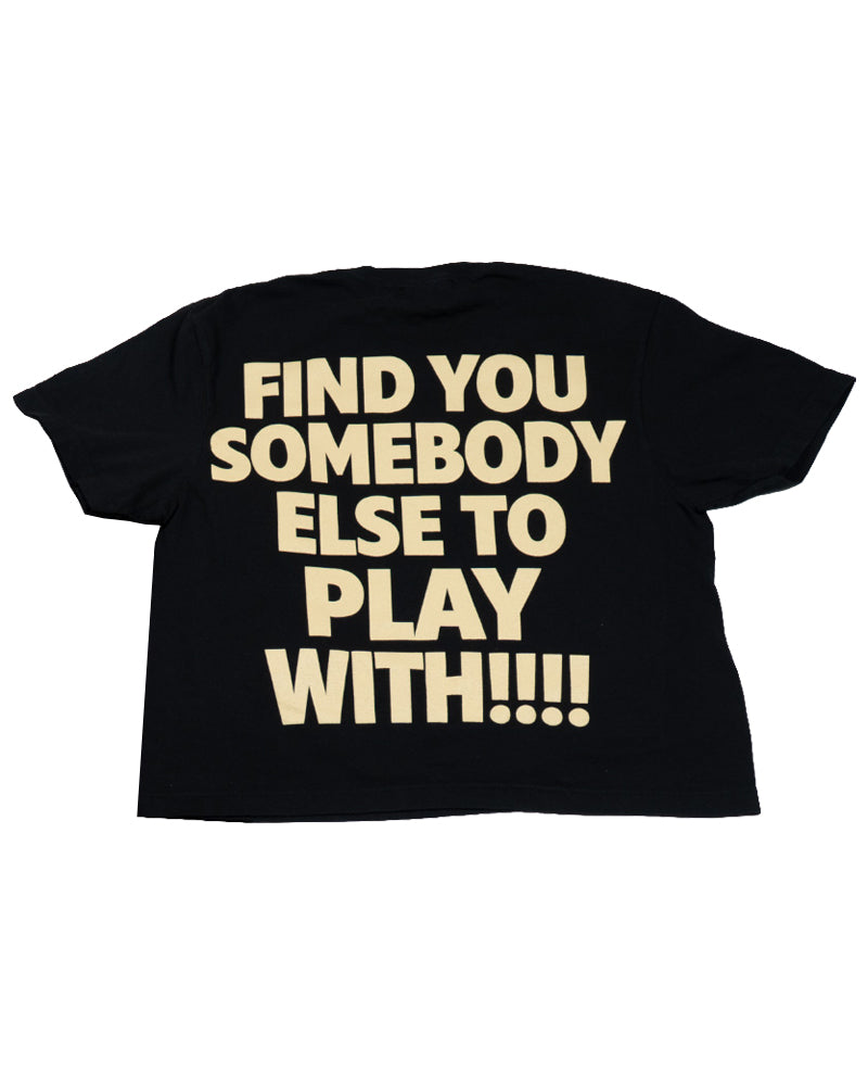 KEEP IT PLAYER "BLACK ICE" CROPPED BOX CUT TEE