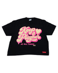 KEEP IT PLAYER "BLACK ICE" CROPPED BOX CUT TEE