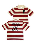 WOMEN'S STRIPED "RED ALERT" BOXY CUT  POLO